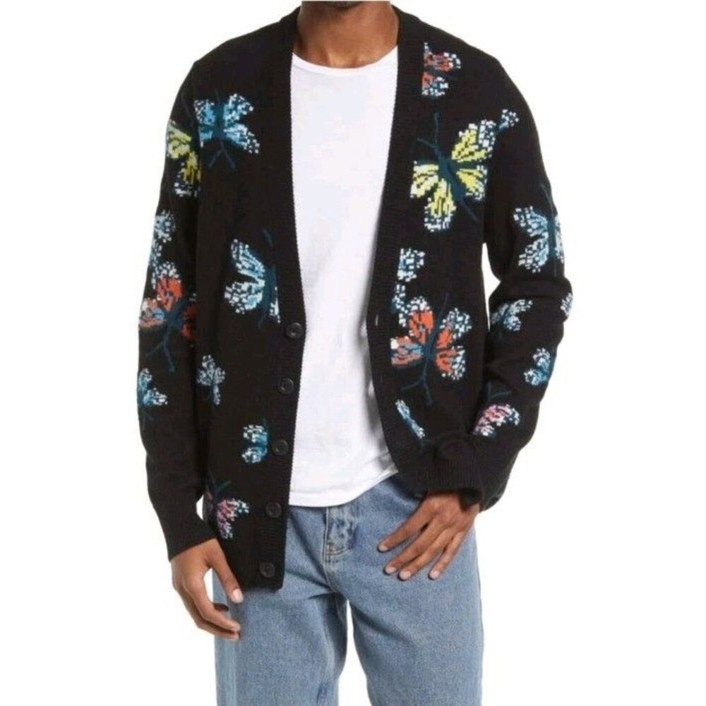 Nordstrom Cristina Martinez Varsity Cardigan Sweater Gender Inclusive Butterfly